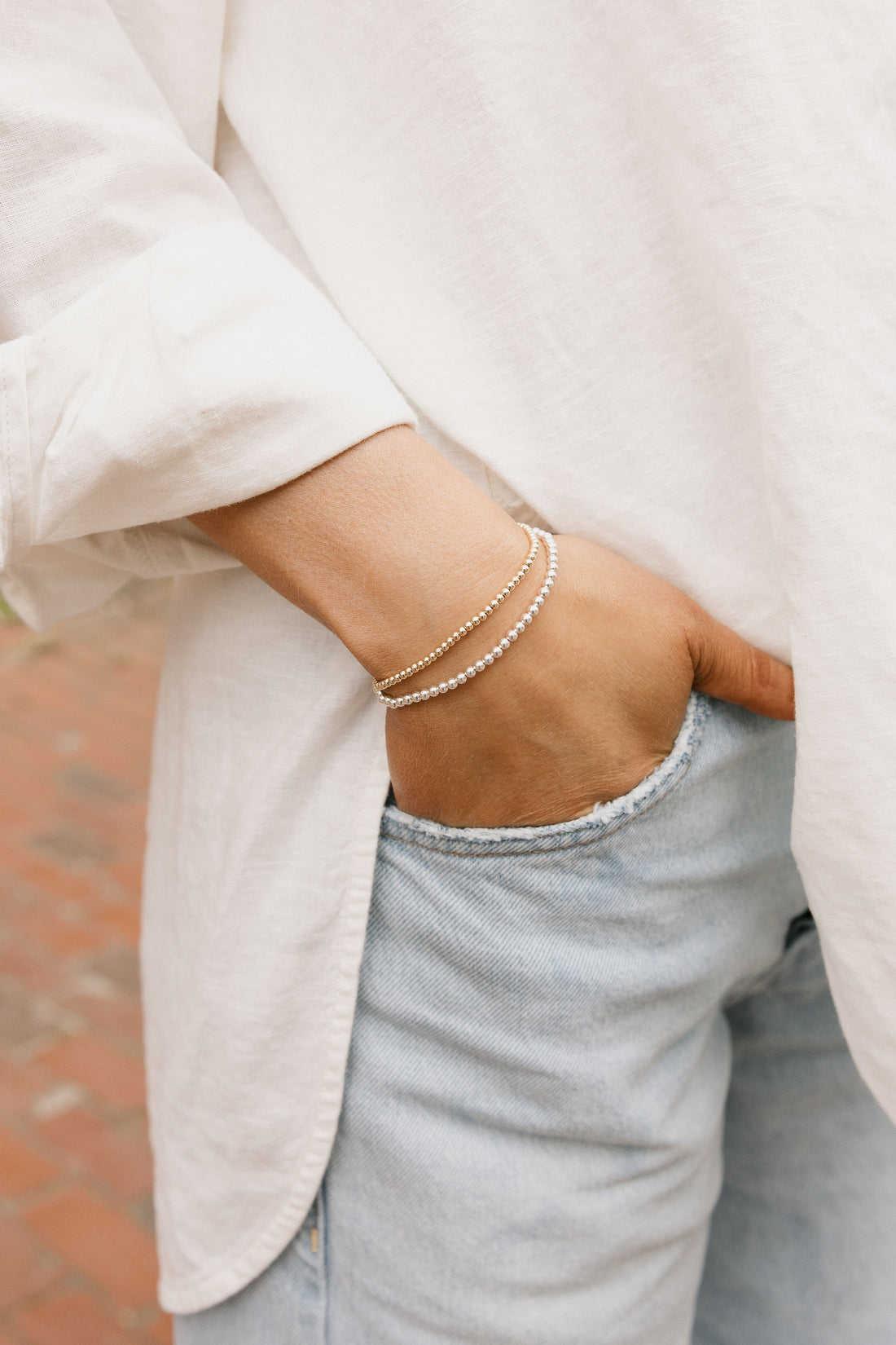 Silver Sparkle Bracelets