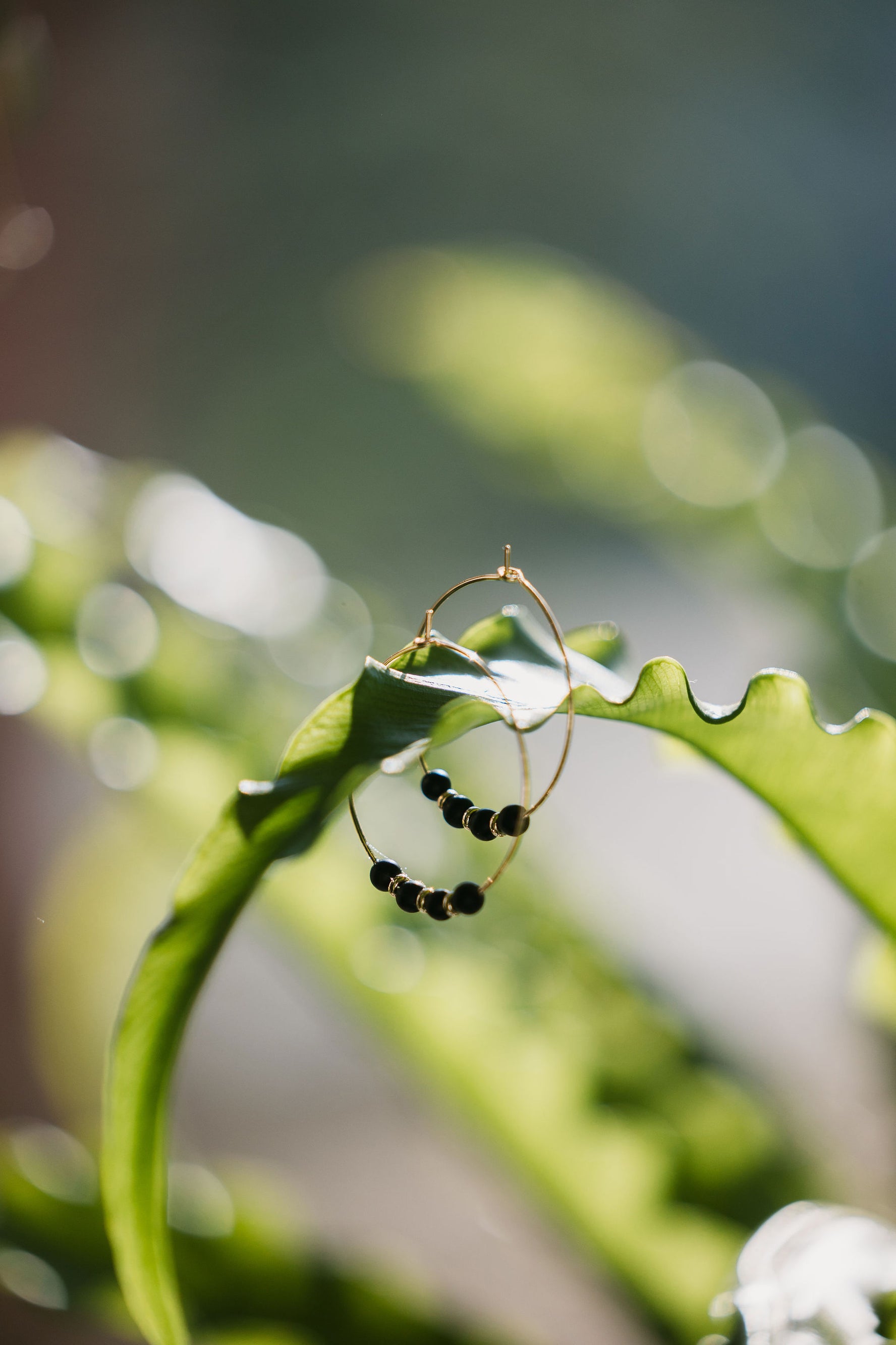Soleil Noir Hoops