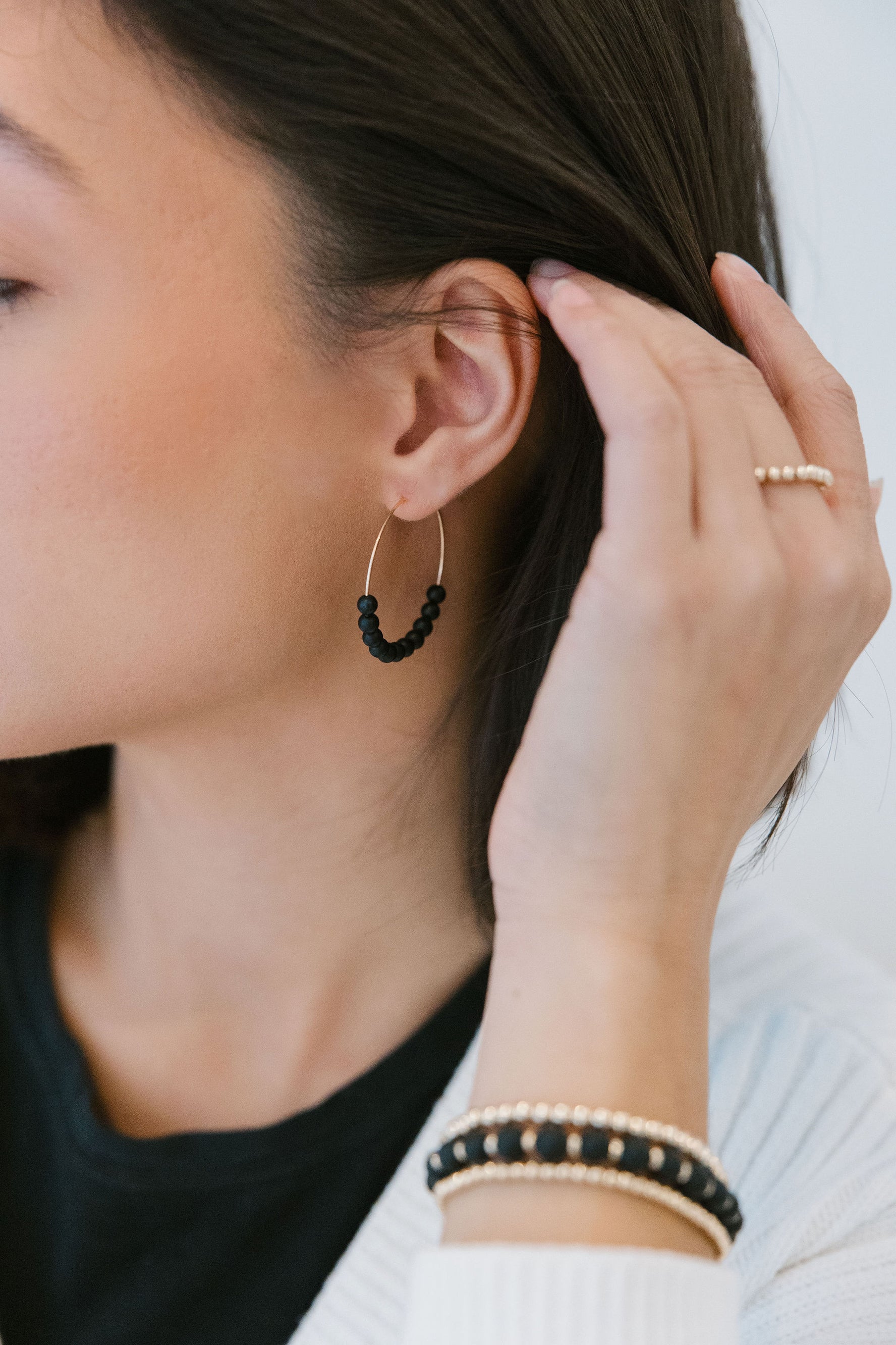 Eternal Noir Hoops