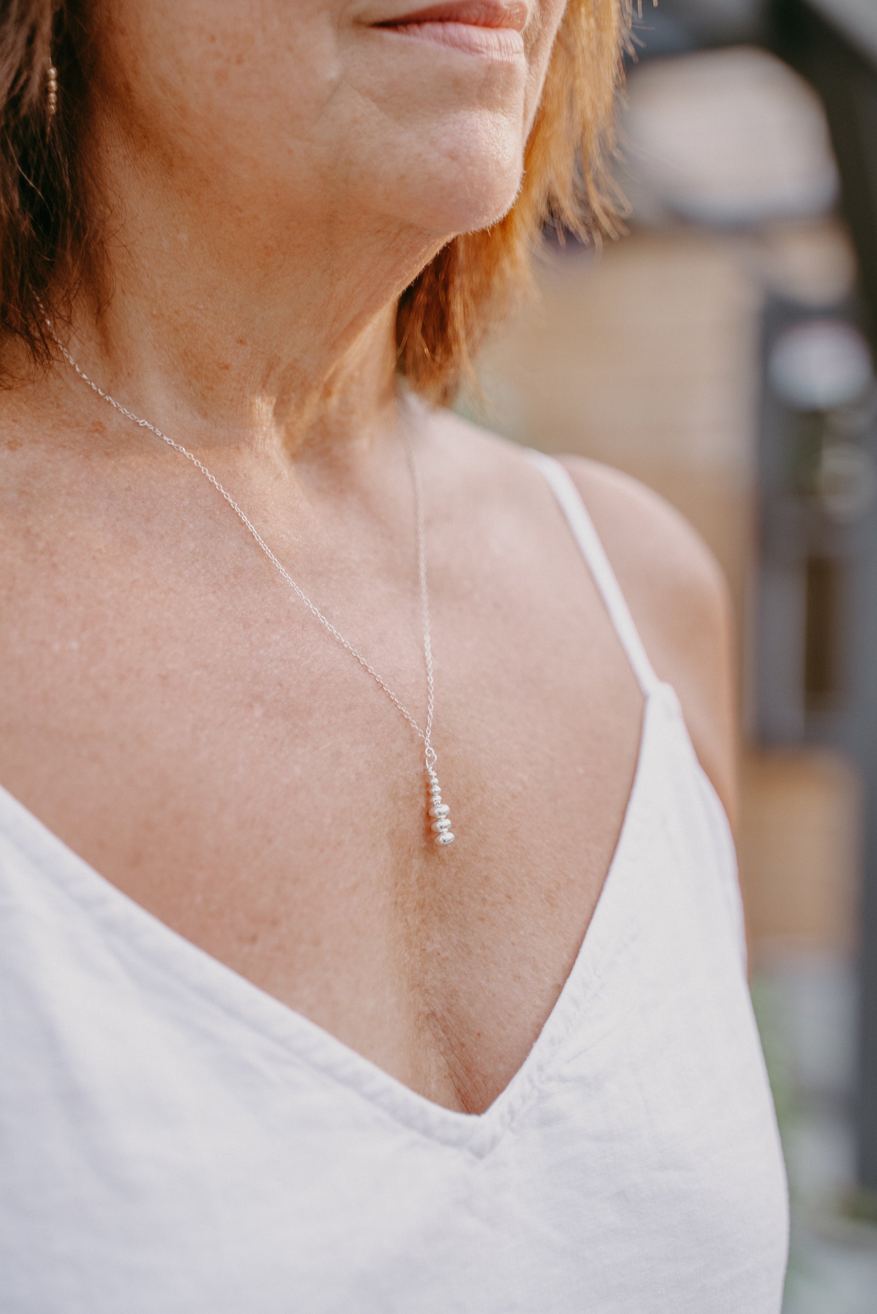 Sterling Silver Beaded Necklace