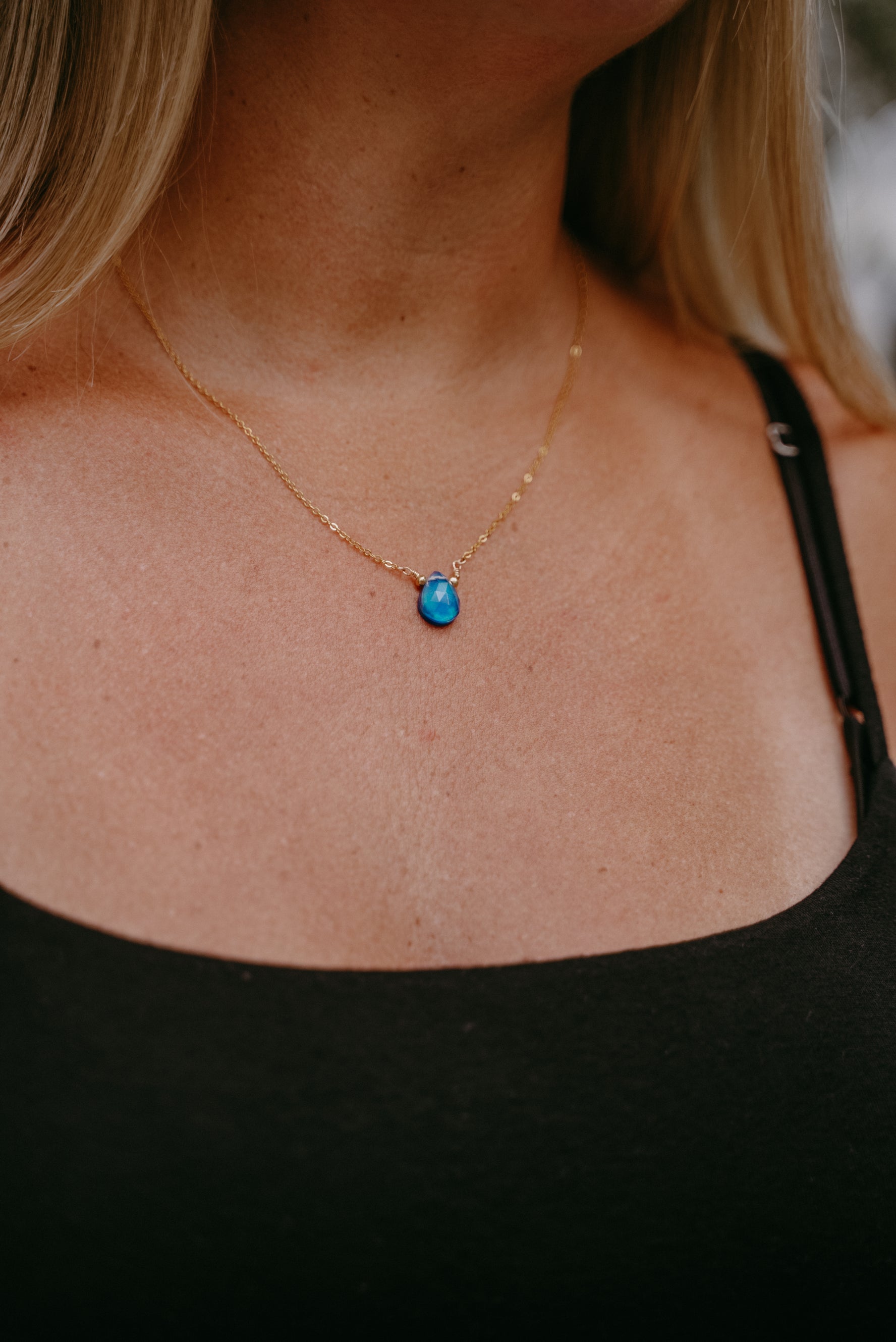 Blue Opal Necklace