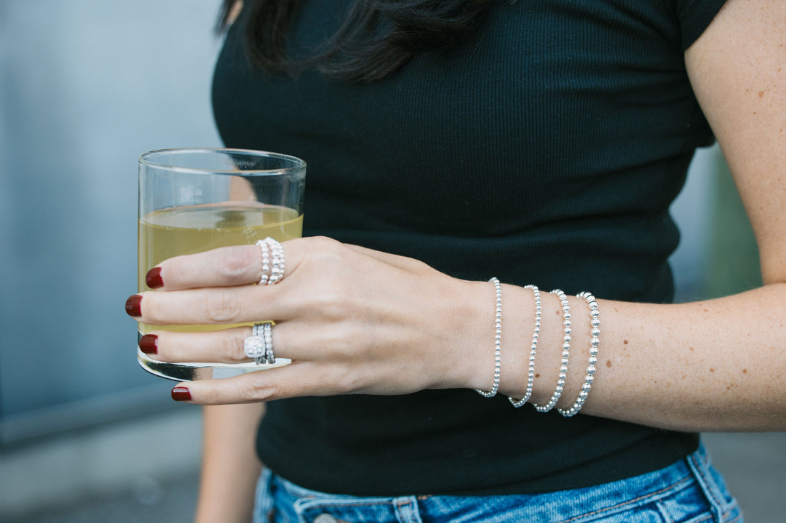 Silver Sparkle: Sterling Silver Beaded Bracelets