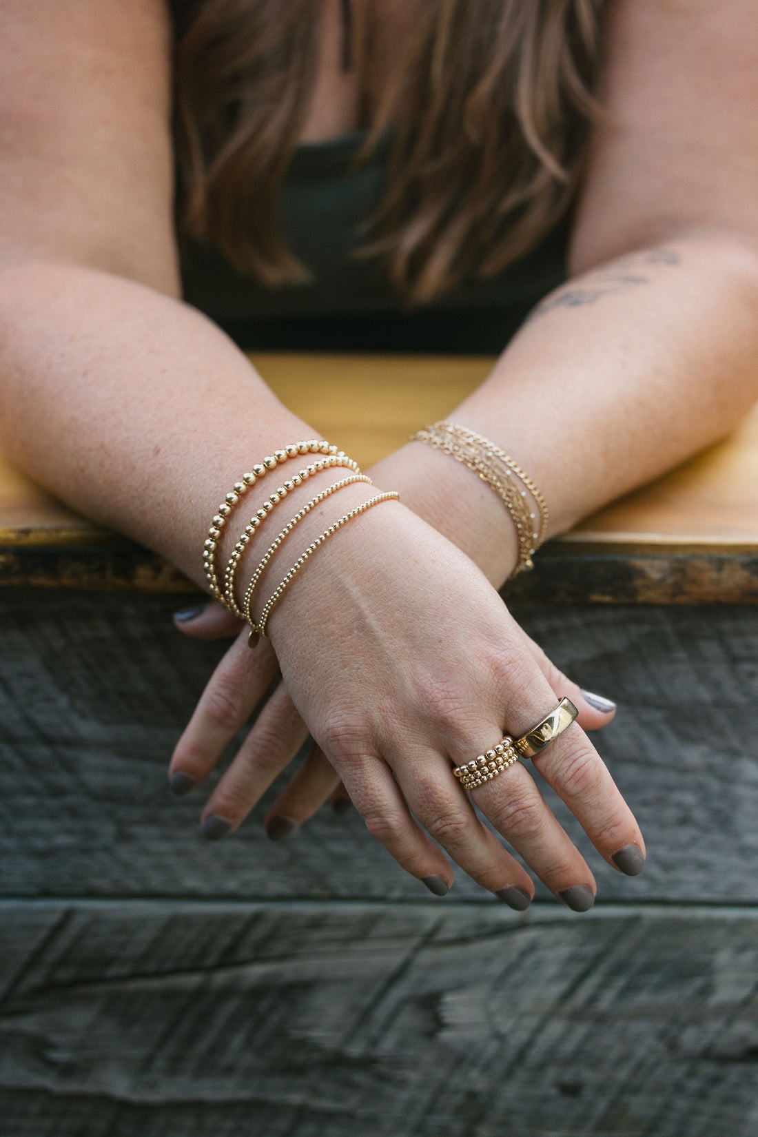 Glitter and Gold: Gold-Filled Beaded Bracelets