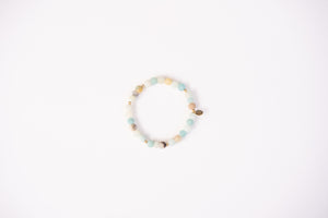 Amazonite 6mm + Gold Accents