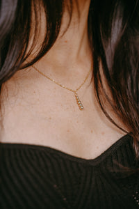 Gold Filled Beaded Necklace