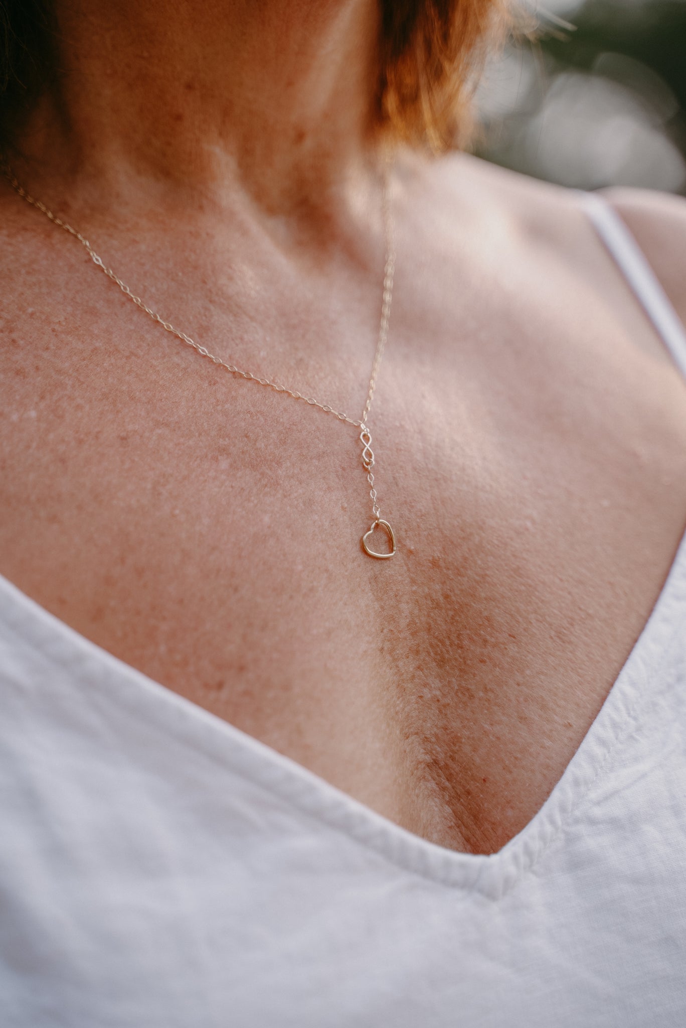 Infinity + Heart Necklace